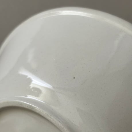 old arabia line bowl red