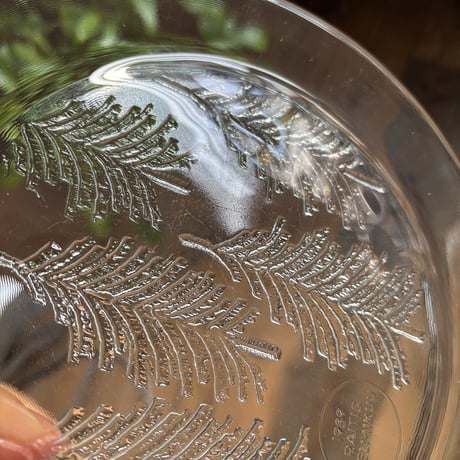iittala kuusi  glass plate 1989