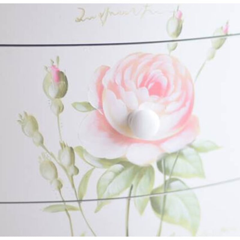 ハンドペイント 薔薇の5段チェスト（無くなり次第終了） | かぐ