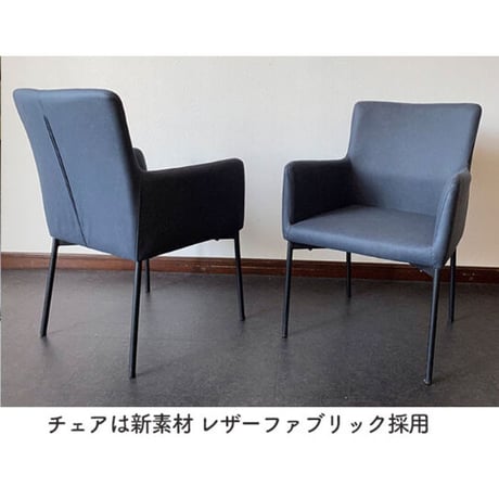 セラミック丸テーブル ダイニング5点セット（サンドラ/エルベ）