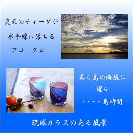 琉球ガラス 南国たるグラス 2個セット