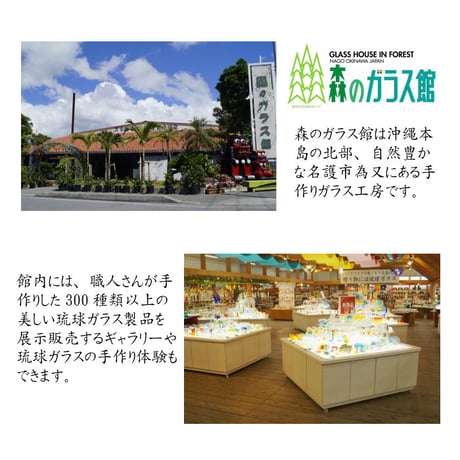 琉球ガラス 泡森の小人 たるグラス 2個セット