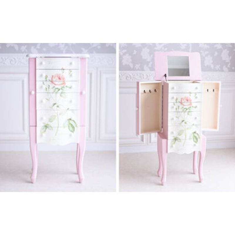 ハンドペイント 薔薇のジュエリーチェスト | かぐのいち