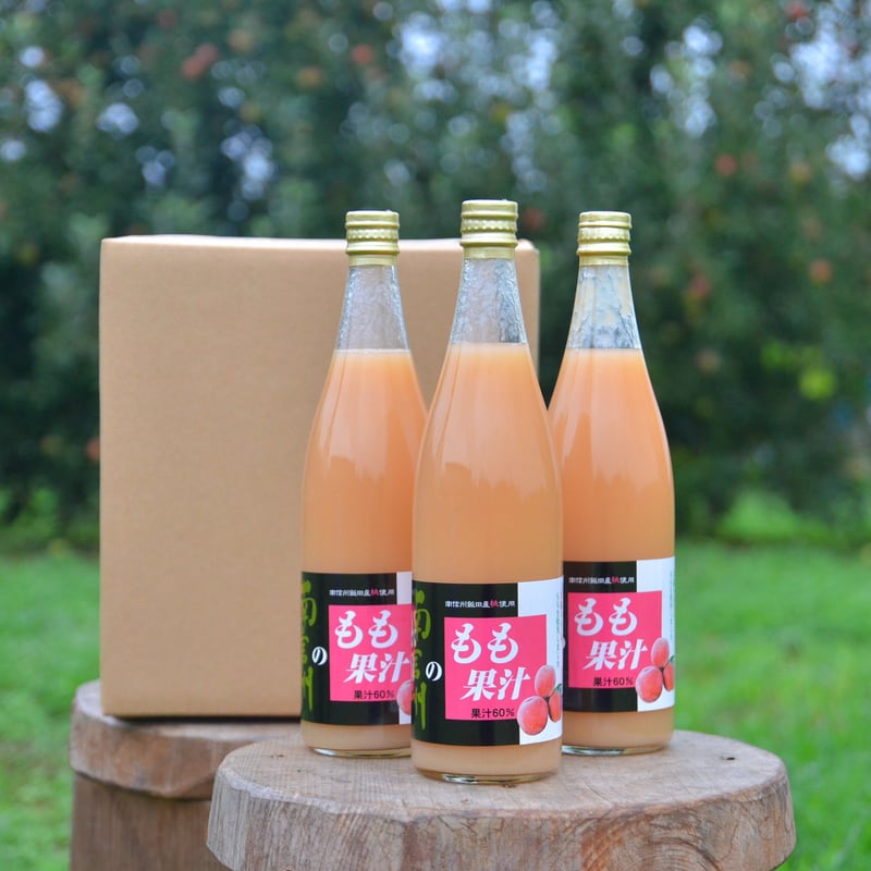 農家直送桃ジュース果汁60% 800ml 12本箱入りラベルレス 農家直送桃ジュース果汁60% 800ml 12本箱入りラベルレス