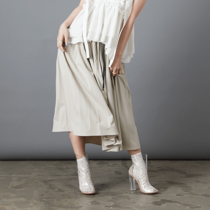 curtain skirt」SI23V0105 （20）beige | S / île 