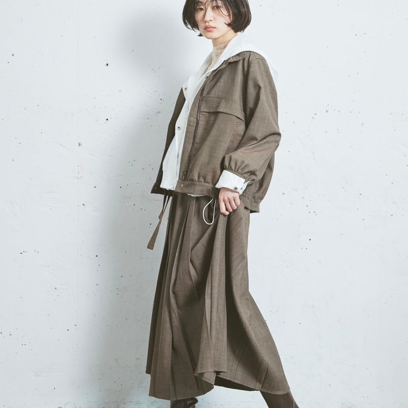 S / île uniform blouson」 SI24V0179 （20）brown