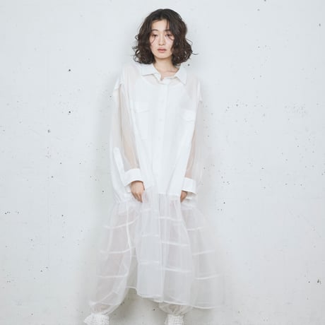 re:veil mesh leggings pants  / SI26V0213（10）white
