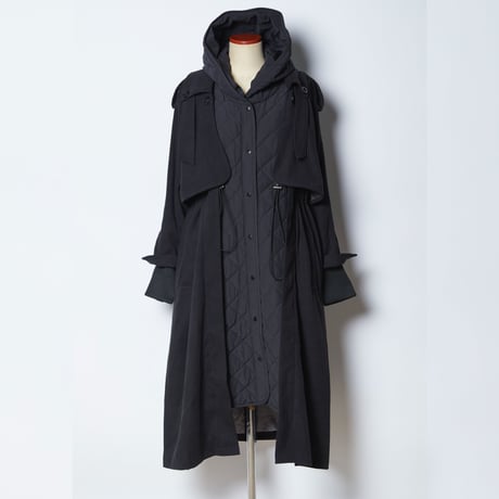 「Matelassage coat」SI23V0117 （30）black