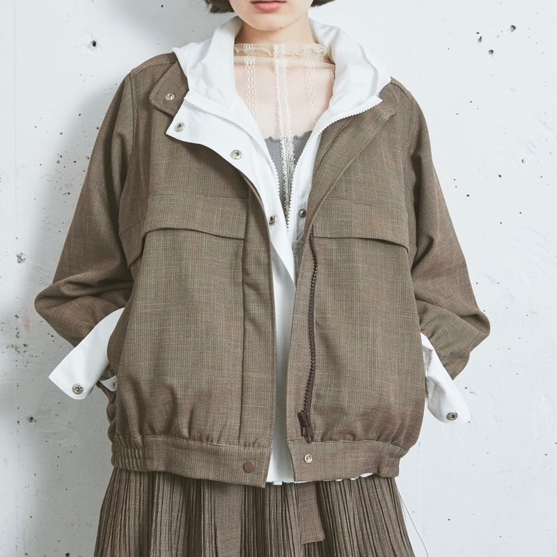 S / île uniform blouson」 SI24V0179 (20)brown S / île uniform blouson」 SI24V0179 (20)brown