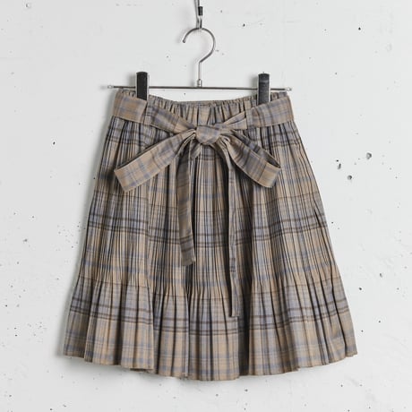 値下げ！s/ile シール チェック柄 フレア ロングスカート 値下げ！s/ile シール チェック柄 フレア ロングスカート ロング