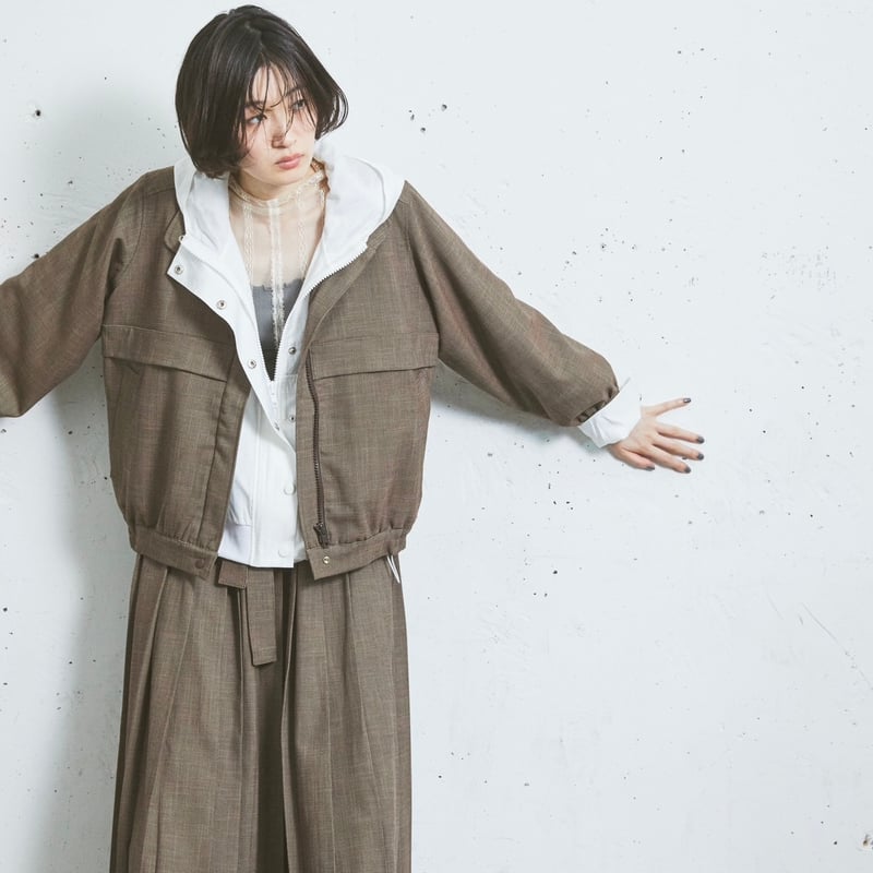 S / île uniform blouson」 SI24V0179 （20）brown