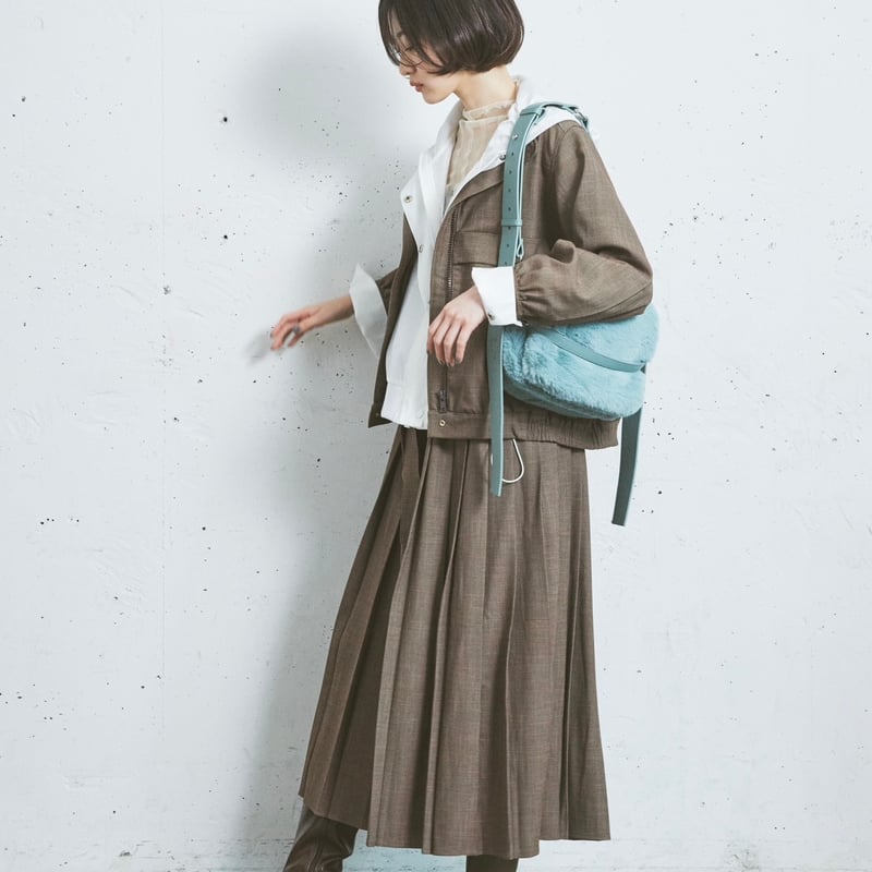S/île sile シール ニットブルゾン S/île sile シール ニットブルゾン