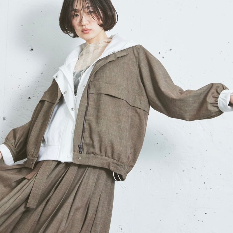 S/île sile シール ニットブルゾン S/île sile シール ニットブルゾン