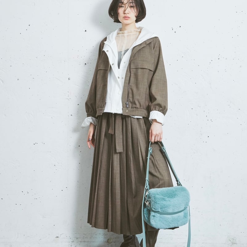 S / île uniform blouson」 SI24V0179 (20)brown S / île uniform blouson」 SI24V0179 (20)brown