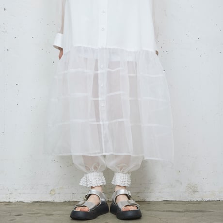 re:veil mesh leggings pants  / SI26V0213（10）white