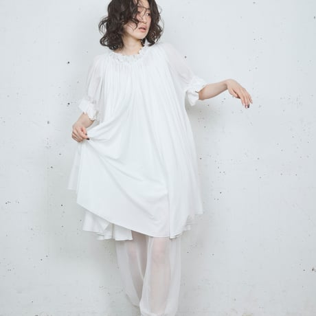 re:veil mesh leggings pants  / SI26V0213（10）white