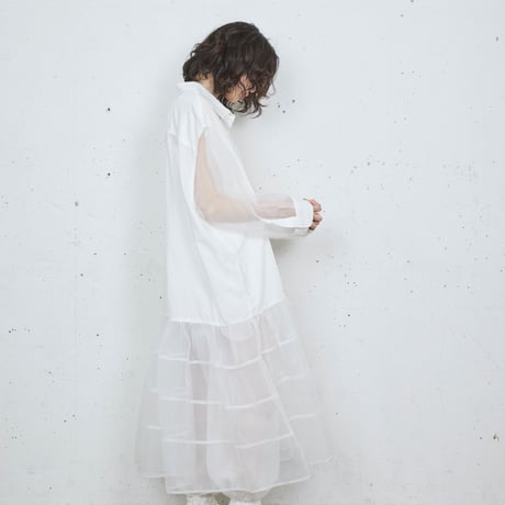 re:veil mesh leggings pants  / SI26V0213（10）white