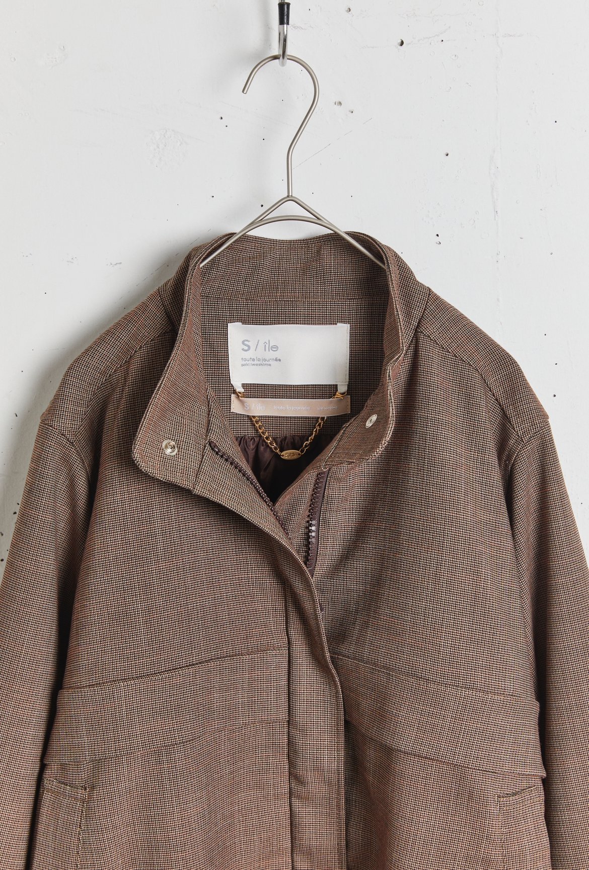 S / île uniform blouson」 SI24V0179 (20)brown S / île uniform blouson」 SI24V0179 (20)brown