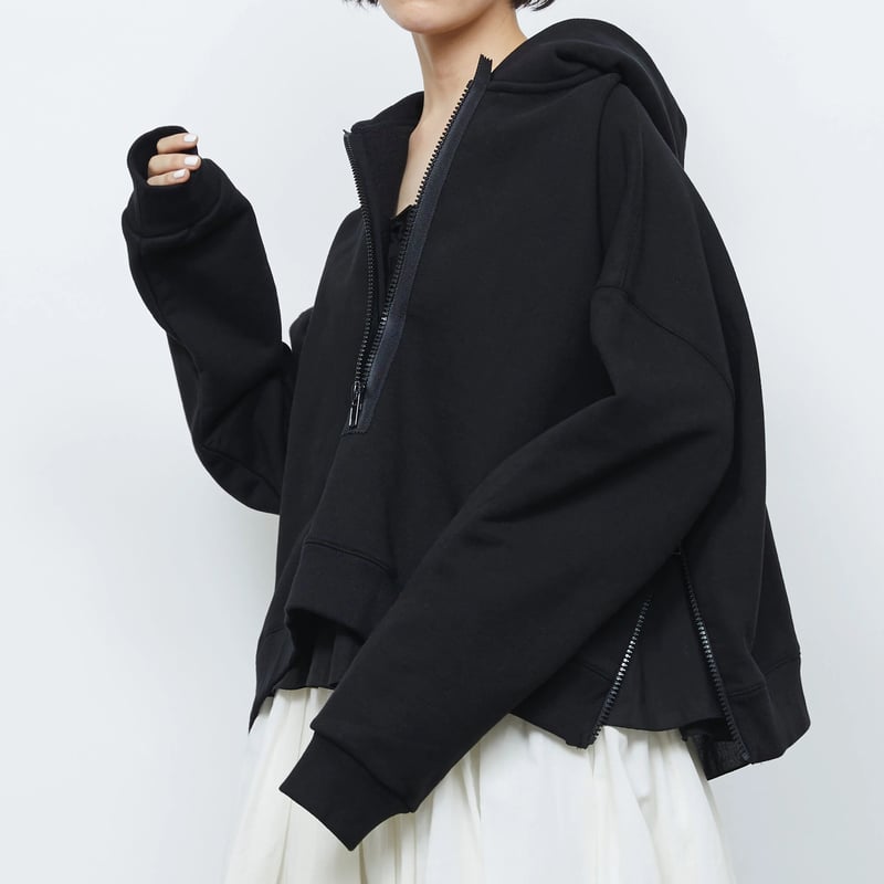 「S / île hoodie」　sile シール　フーディ　パーカー　黒 S / île hoodie」SI23V0131（40）black | S / île
