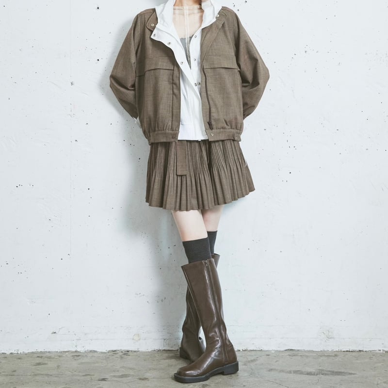 S / île uniform blouson」 SI24V0179 (20)brown S / île uniform blouson」 SI24V0179 (20)brown