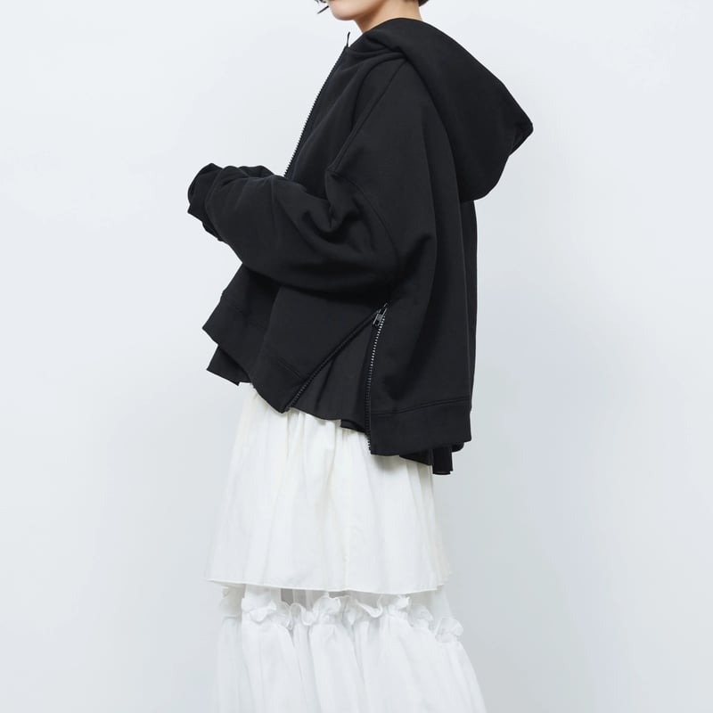 S / île hoodie」sile シールフーディパーカー黒