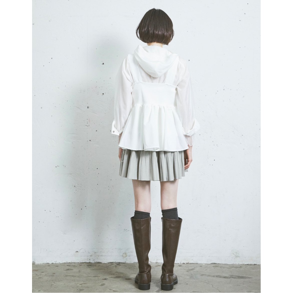 haramaki gilet」 SI24V0187(10)white | S / île haramaki gilet」 SI24V0187(10)white | S / île