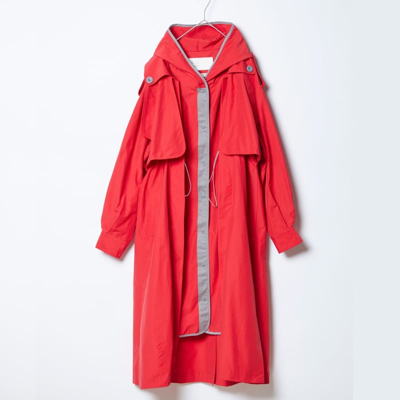 trench coat」SI23V0118 (30)red | S / île trench coat」SI23V0118 (30)red | S / île