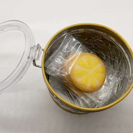 レモン　クッキー缶