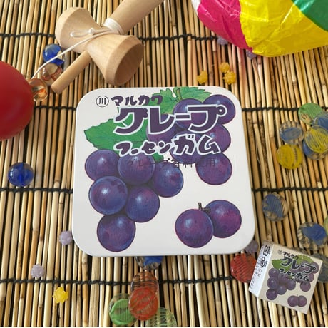 マルカワ　グレープ　フーセンガム缶
