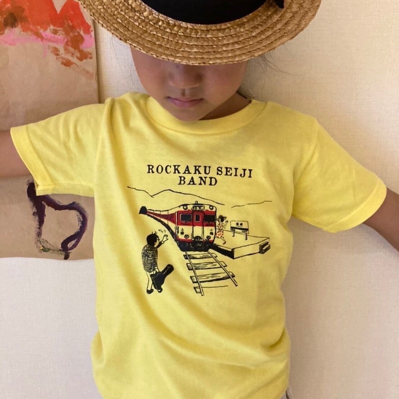 六角精児バンド キッズディーゼルTシャツ (イエロー) | Home Work
