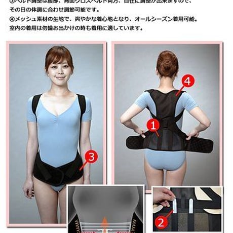 骨盤グイッと背筋Ｓラインベルト
