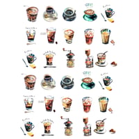 コーヒーフレークシール