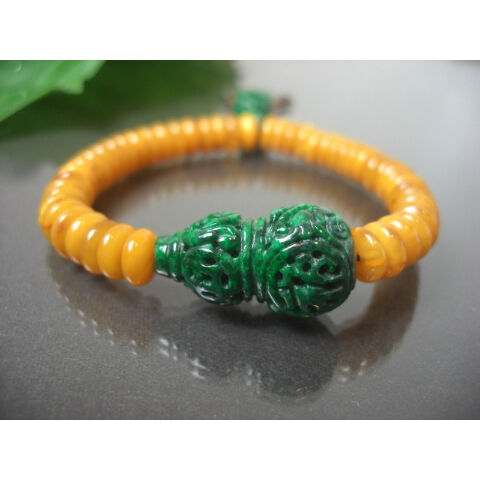 ◇天然翡翠◇ 吉祥瓢箪ブレスレット [3] | RUIRENKA ［ ルイレンカ ］