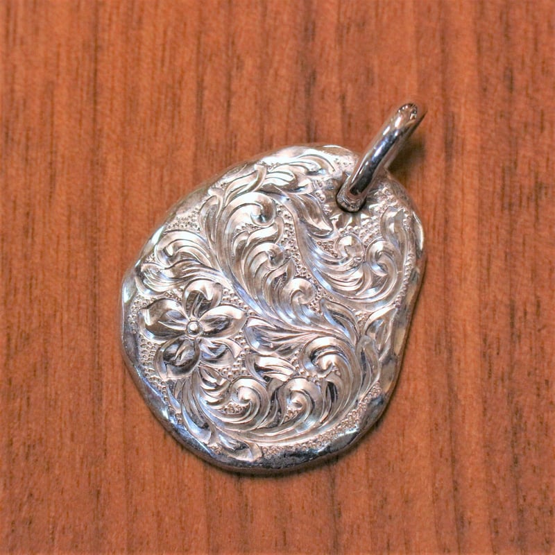 ◇Hawaiian Jewelry◇ Silver ペンダントトップ たたき［大］ | RU