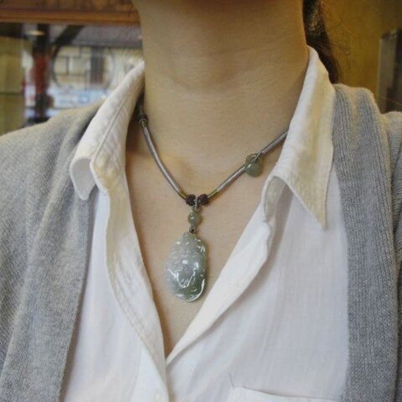 ◇天然翡翠◇ 蝙蝠ヒキュウネックレス | RUIRENKA ［ ルイレンカ ］