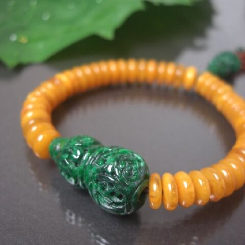 ◇天然翡翠◇ 吉祥瓢箪ブレスレット [3] | RUIRENKA ［ ルイレンカ ］