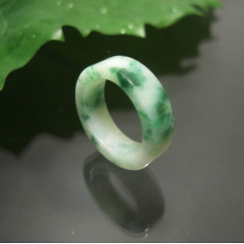 レア　天然　無処理　翡翠　手彫り花　くり抜きリング fit=scale-down,w=1200