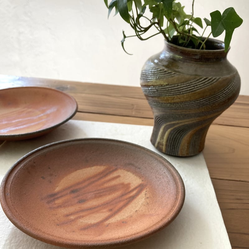 備前焼　火襷（ひだすき）　花生け 備前焼火襷（ひだすき）花生け