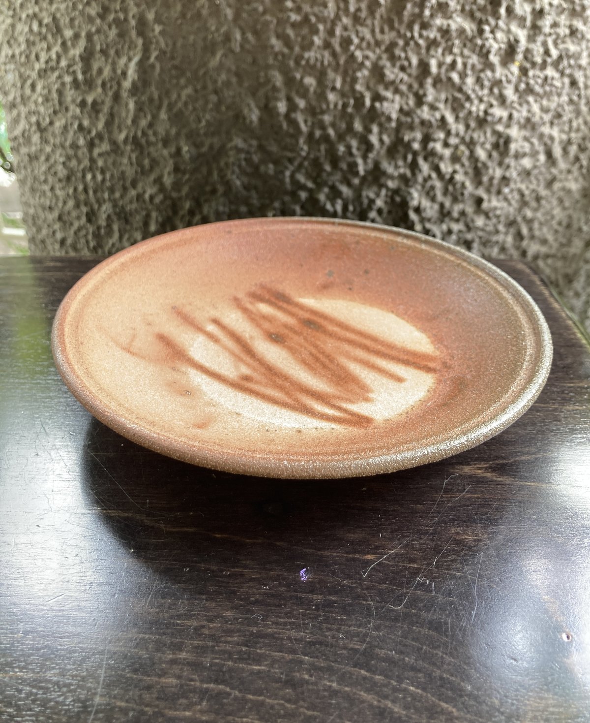 290 常滑焼 常石窯 火襷（緋襷） ひだすき 四方皿 銘々皿 5枚組 未使用