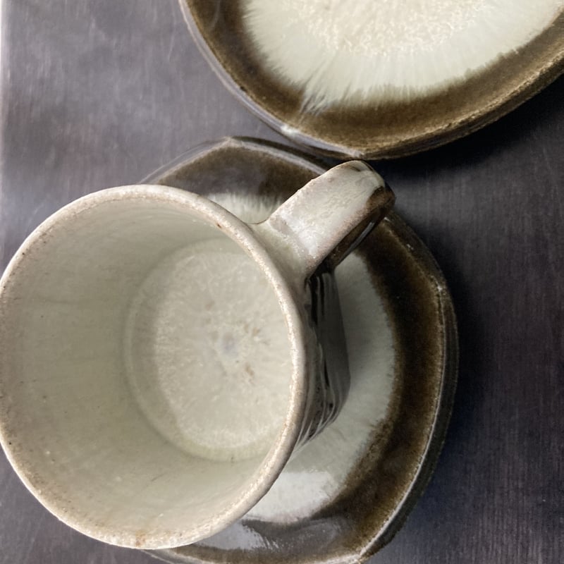 朝鮮唐津のカップ＆ソーサー/Cup & Saucer/Tasse & Soutasse (st