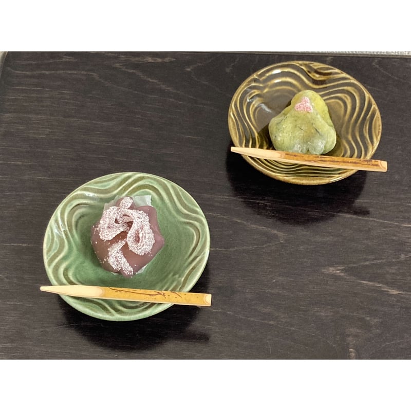-24/z5　飴釉薬　豆皿 24/z5 飴釉薬 豆皿 キッチン・食器