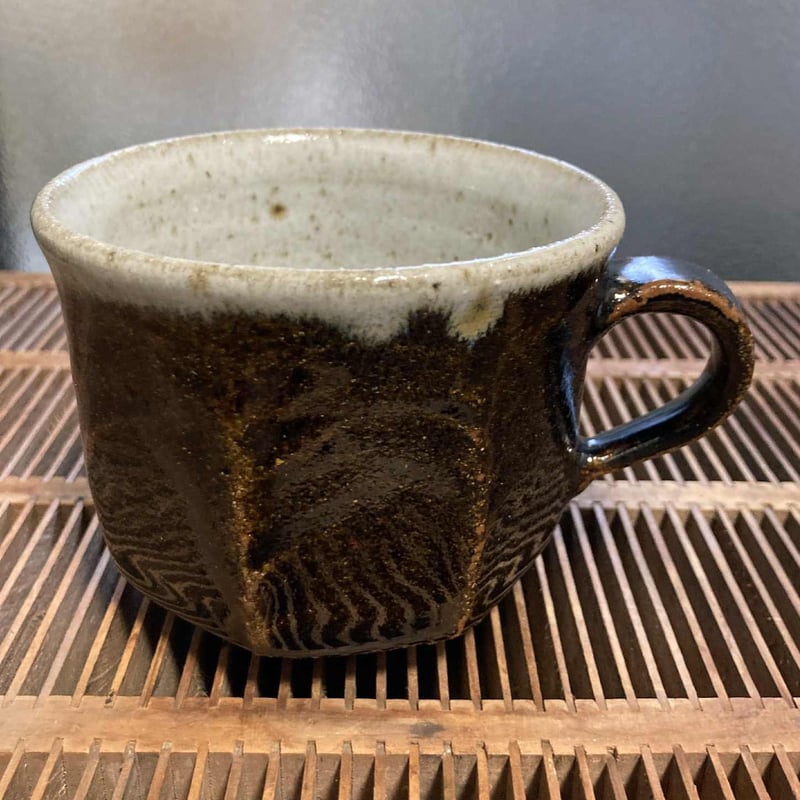 朝鮮唐津面取りのカップ＆ソーサー/Cup & Saucer/Tasse & Soutasse