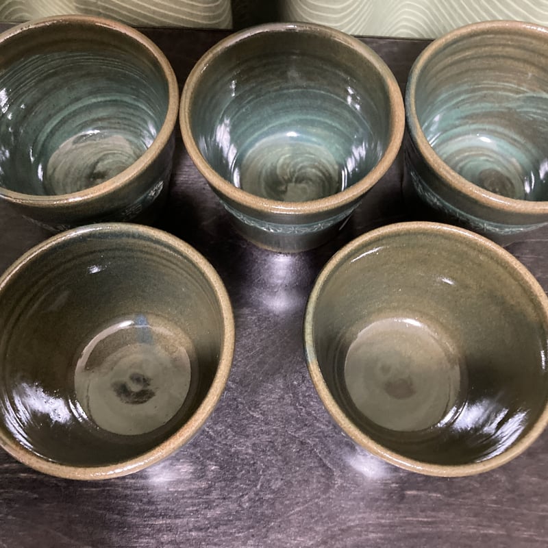 蕎麦猪口（そばちょこ）：緑釉 | 亀翁窯分室 / Gallery Kiou-Gama