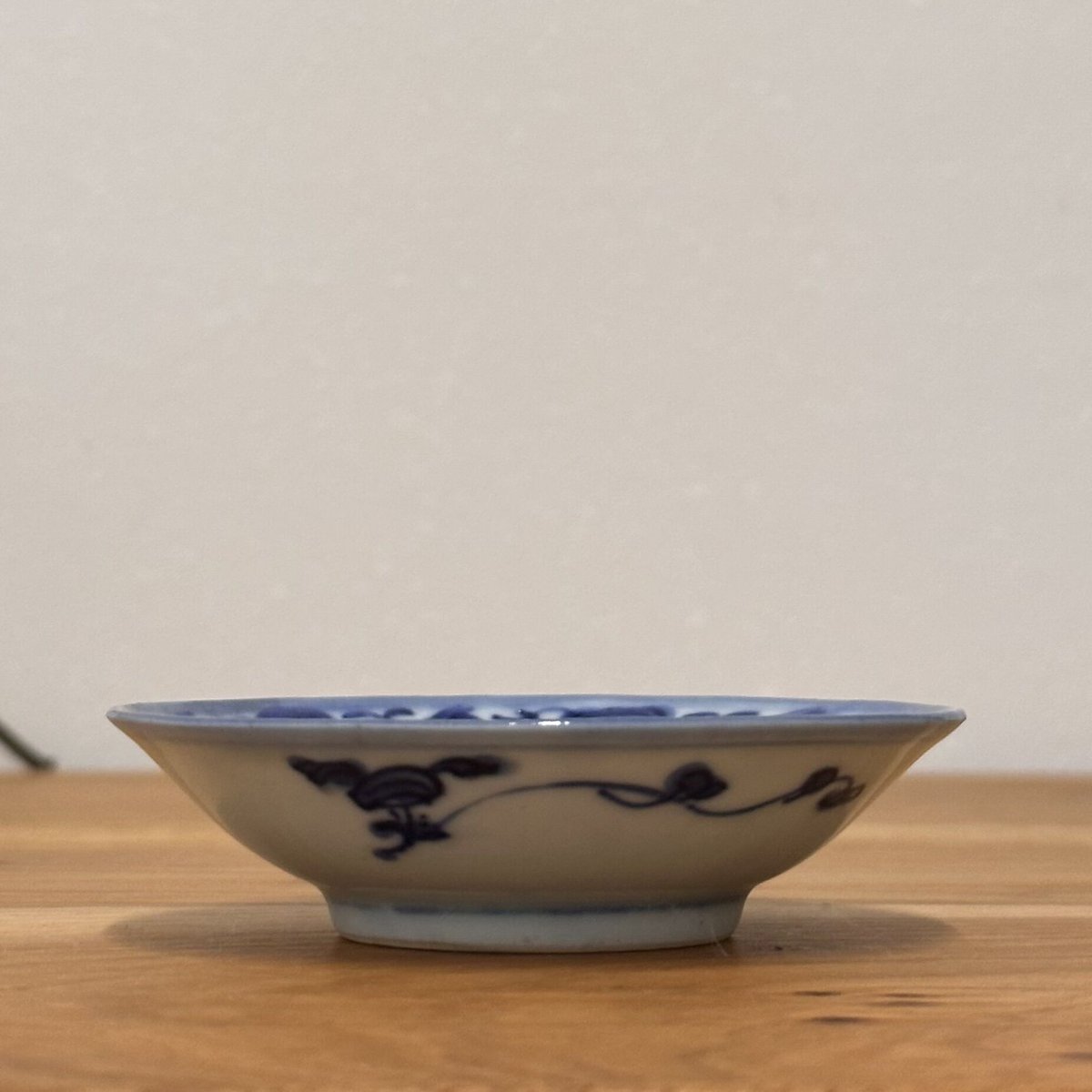 上品なスタイル 10枚 小皿 染付 レア（新渡染付 江戸 蛇の目 希少柄 山水 富士山 工芸品
