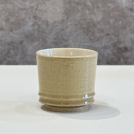 柴田窯 柴田恭久　黒鉄錆肌片身替竹節酒器 酒杯2客
