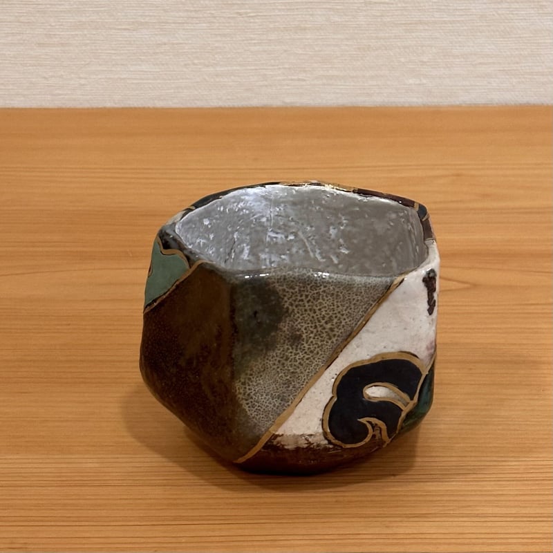 梅山窯 中村卓夫 角々碗 作家もの 向付 小鉢 共箱 共布 九谷焼 ② 梅山窯 中村卓夫 角々碗 作家もの 向付 小鉢 共箱 共布 九谷焼 ②