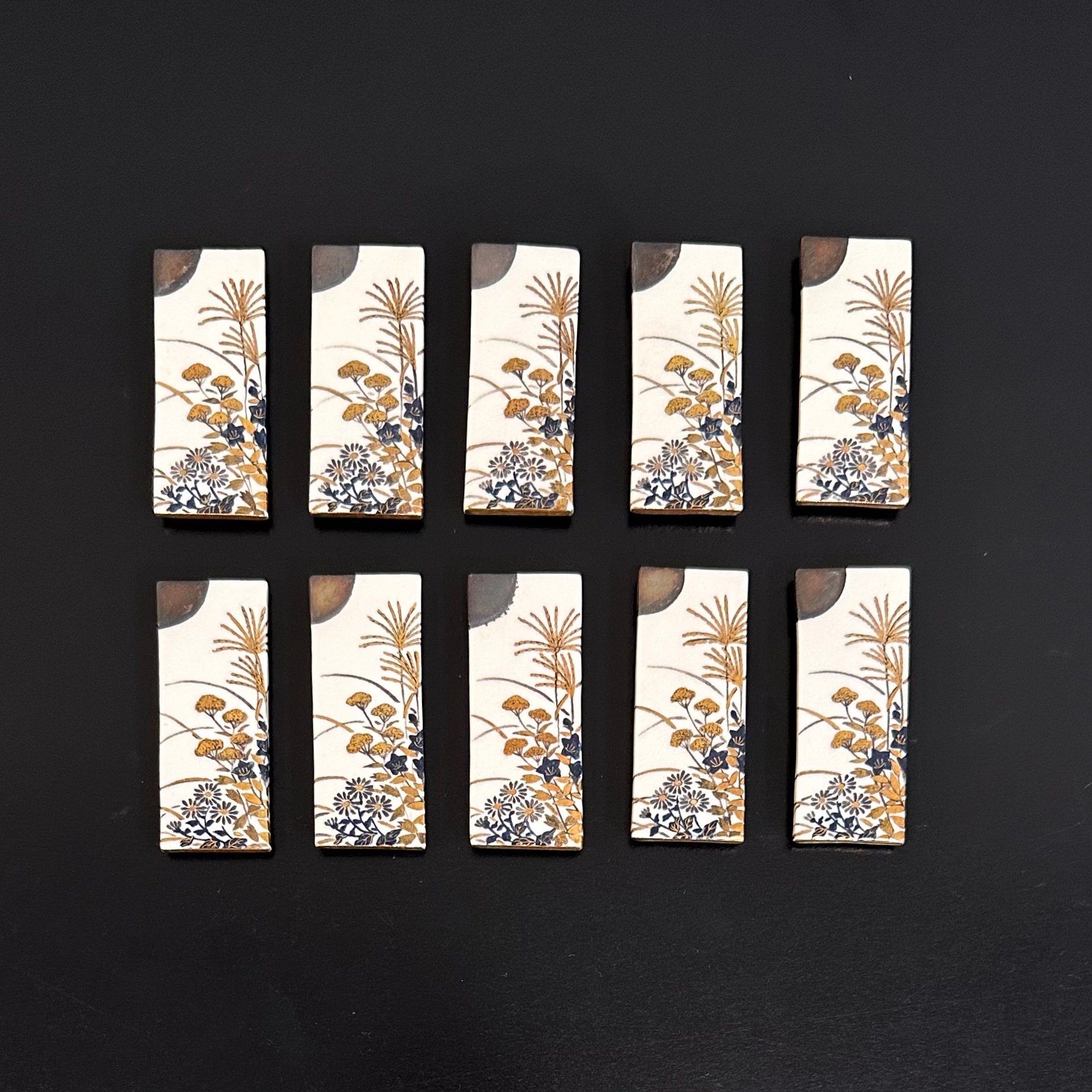 瓢形 箸置 5客セット 木箱入り 澤村陶哉 original