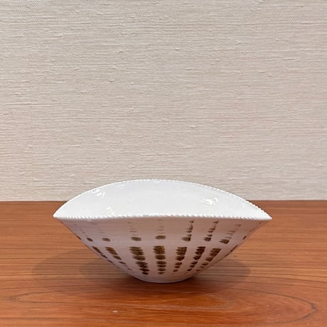 尾形周平　仁清写あみ笠向付　5客組