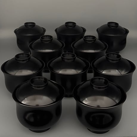 鈴木睦美　水月蒔絵小吸物椀　10客組