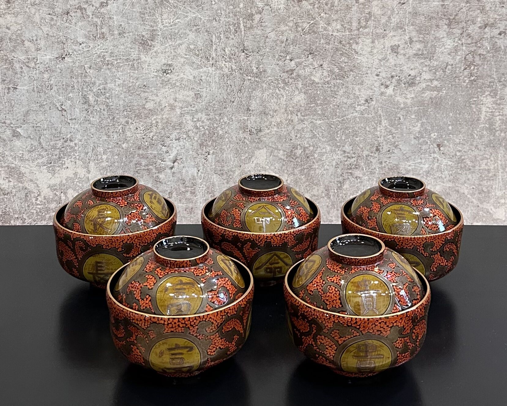 お値下げ！輪島塗　煮物椀（5客セット） original